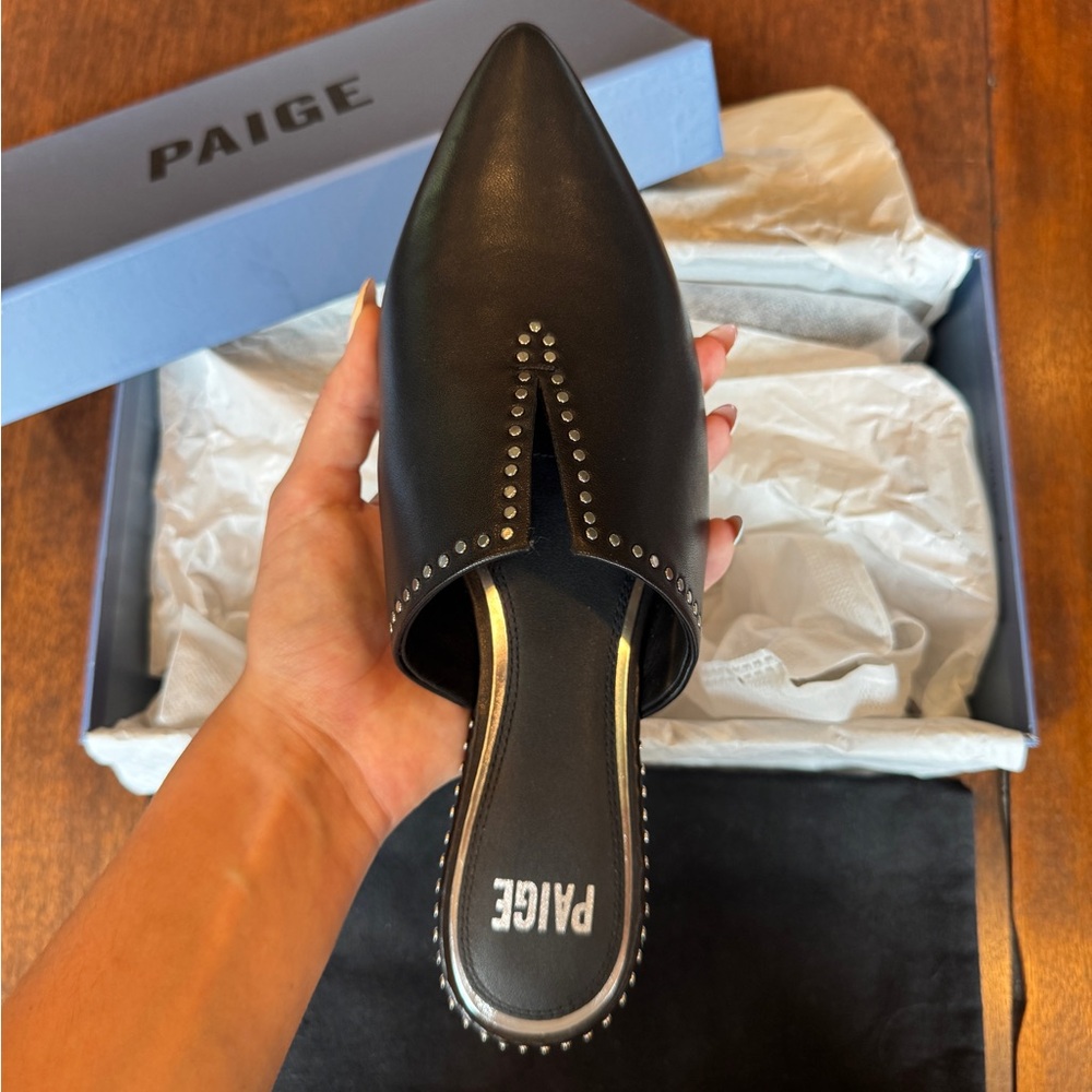 PAIGE Alia Studded Pointed Toe